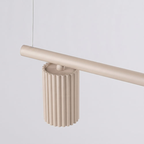 Sollux Lighting Kroonluchter KARBON 4 taupe - 122x6,5x212cm