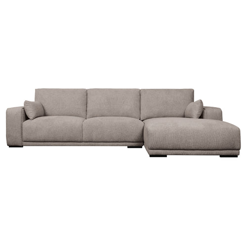 Furnhouse chaise longue bank rechts California - Beige - Stof - 105x305x85