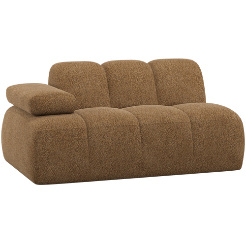 WOOOD 1,5-zits element bank arm links Mojo - Wollig - Honinggeel - 74x164x97 - vtwonen shop