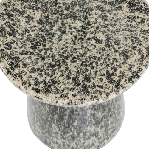 vtwonen bijzettafel Ø35x45 cm Fleck - Keramiek - Donkergrijs Melange - 43x35x35