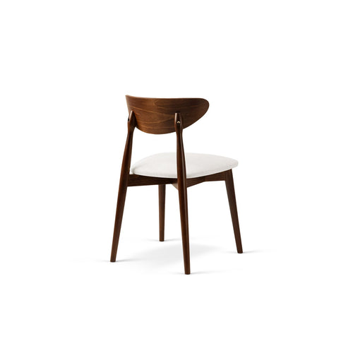 Set van 2 stoelen Leon chenille ivoor - 48x47.5x79cm