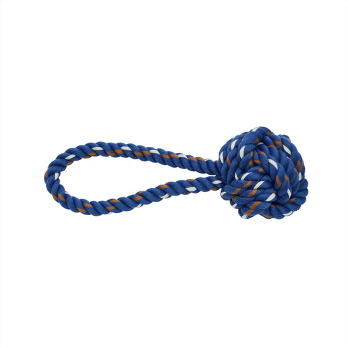 OYOY Hondenspeelgoed 22 x 7 x 7 cm – Blauw katoen