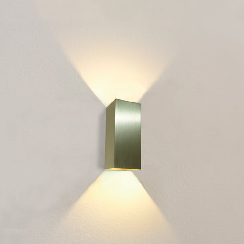Artdelight wandlamp Dante - 2 lichts - 9  x 24   cm - goud