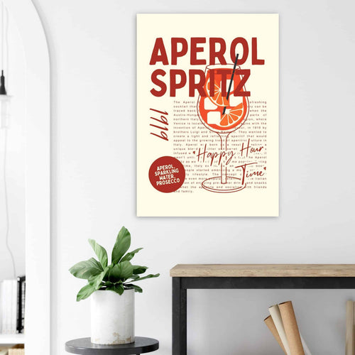 Artfulprints  Aperol Spritz - Happy hour   poster 30x40 cm - vtwonen shop