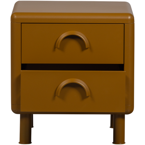 WOOOD Ladekast met 2 lades Rune - Metaal - Zand - 45x42x42 - vtwonen shop