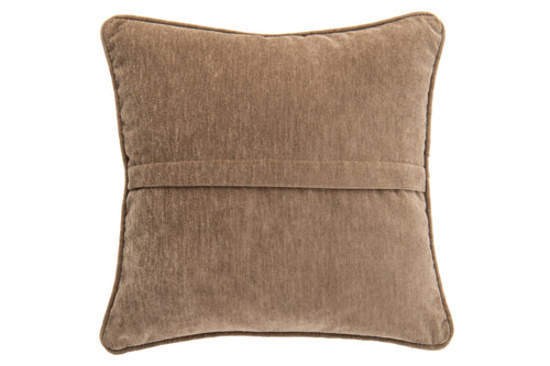 J-Line Kussen - polyester - taupe
