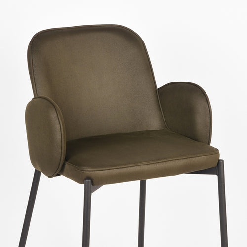 LABEL51 Barkruk Jari - Groen - Zithoogte 65cm - Set van 2