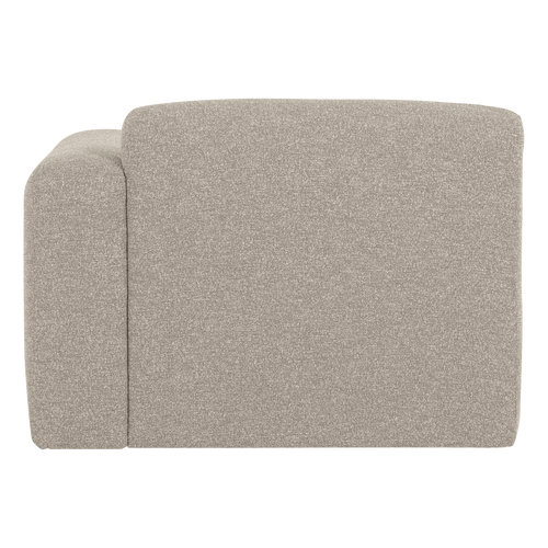 WOOOD 1-zits bank arm rechts Mojo Base - Bouclé - Beige - 74x105x97