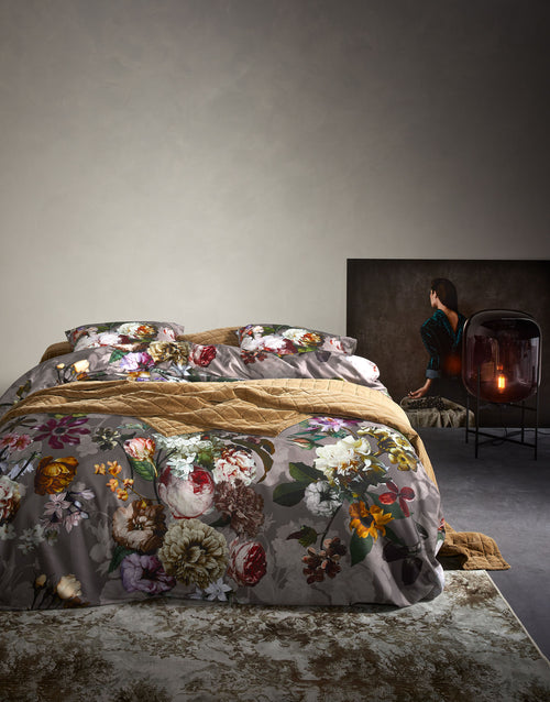 Essenza Fleur dekbedovertrek - Tweepersoons – 200x200/220 cm - Taupe