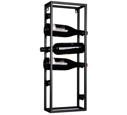 Trio leuchten Wijnrek Anna - wand -6 flessen - zwart
