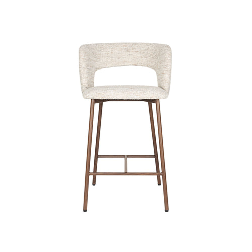 Housecraft Living Chelsea Barkrukken rugleuning 67 cm Beige - Set van 2