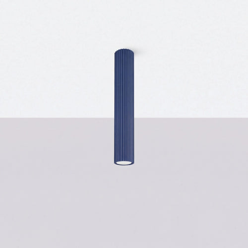 Sollux Lighting Plafondlamp KARBON 40 ultramarijn - 6,5x6,5x40cm