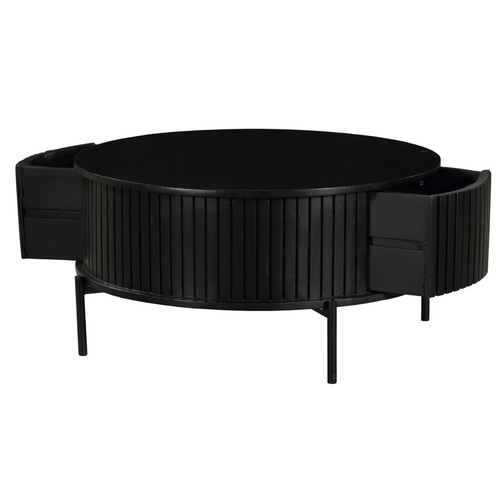 Starfurn  salontafel Madison - zwart - 80x80x40cm