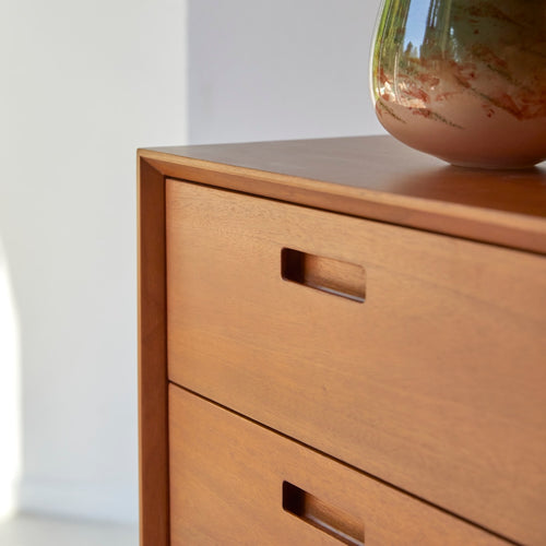 Tikamoon Massief mahoniehouten kindercommode - Naturel