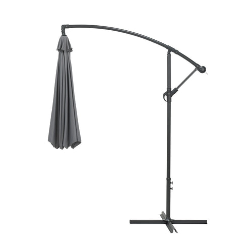 Garden Impressions zweefparasol Athene licht grijs - Ø300 cm - vtwonen shop