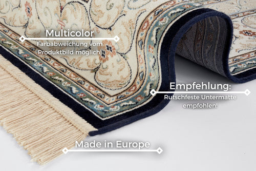 Oriental Velvet Carpet with Fringes Antik Negar 135x195 cm