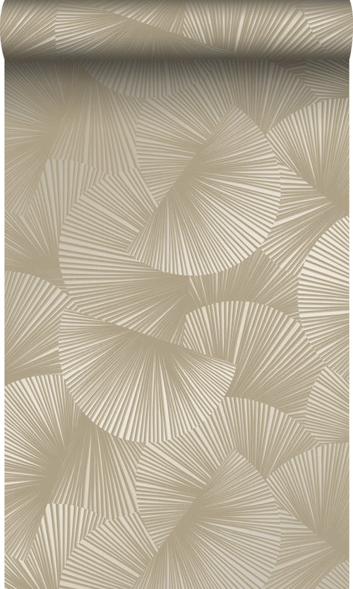 Origin Wallcoverings behang grafisch 3D motief taupe - 0.53 x 10.05 m - 348043 - vtwonen shop