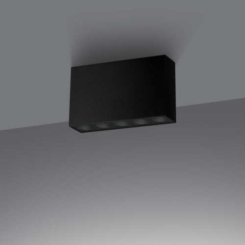 Sollux Lighting Plafondlamp SOLE zwart LED - 13,7x3,5x8,3cm