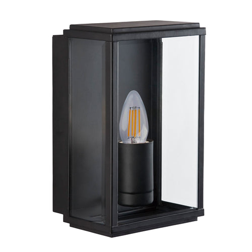 Searchlight buitenlamp Box - 1 lichts - 11  x 25   cm - zwart