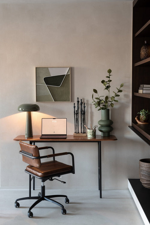 J-Line decoratie tak Bladeren Eva - kunststof - groen