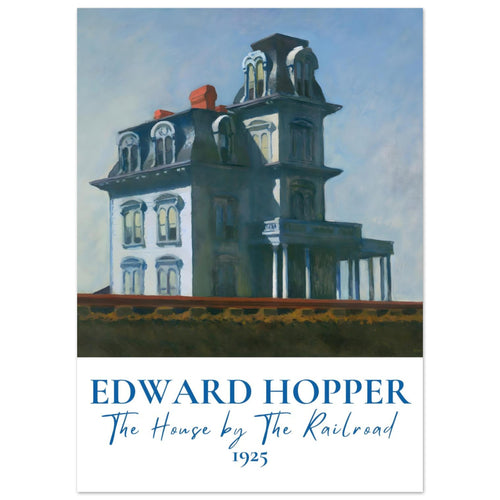 Artfulprints  Edward Hopper - The house by the railroad   poster 50x70 cm - vtwonen shop