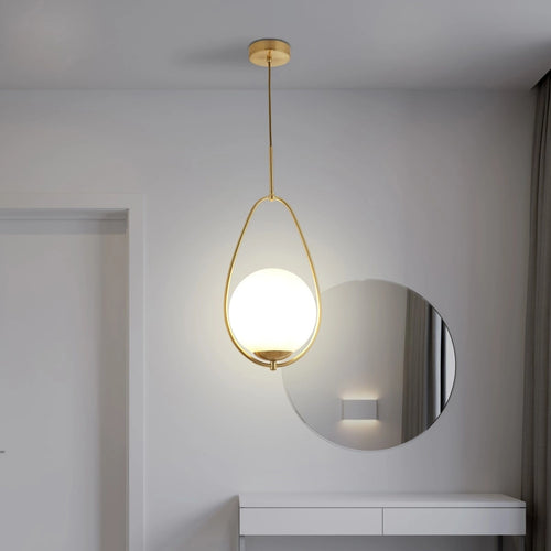 Searchlight hanglamp Avalon - 1 lichts - 23  x 150   cm - goud wit