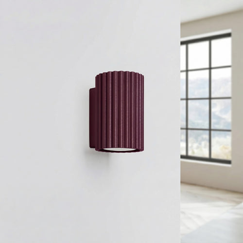 Sollux Lighting Wandlamp KARBON 10 bordeaux - 6,5x8,5x10cm