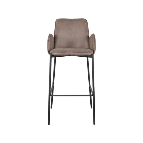 LABEL51 Barkruk Joni - Taupe - Zithoogte 77cm - Set van 2 - vtwonen shop