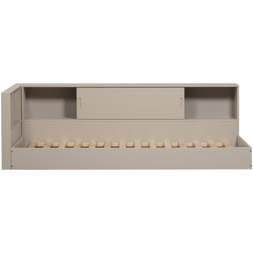 WOOOD hoekbed links/rechts Carter - Grenenhout - Dust/Beige - 90x200