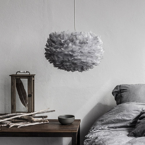 Umage Eos Medium hanglamp light grey - met koordset wit - Ø 45 cm - vtwonen shop