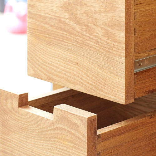 Tikamoon Massief eikenhouten kolomkast - Naturel - vtwonen shop