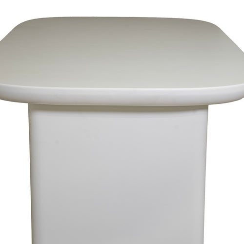Giga Meubel Countertafel Maya - Deens Ovaal - Wit - 160 x 90 x 90 cm