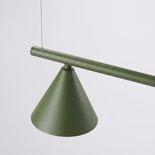 Sollux Lighting Kroonluchter NOX 4L olijfgroen - 122x14x215cm