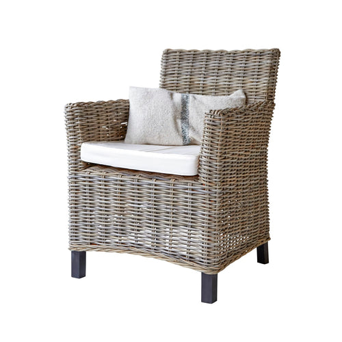 Tikamoon Kubu - Fauteuil van plantaardige vezels - Beige