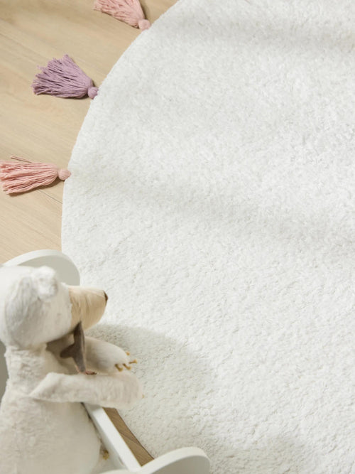 benuta wasbaar kindervloerkleed Malu - roze - ø 120 cm