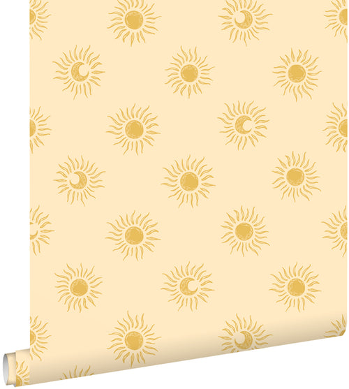 ESTAhome behang zonnetjes geel - 50 x 900 cm - 131774