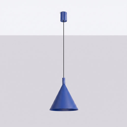 Sollux Lighting Hanglamp NOX 25 ultramarijn - 24,5x24,5x140cm
