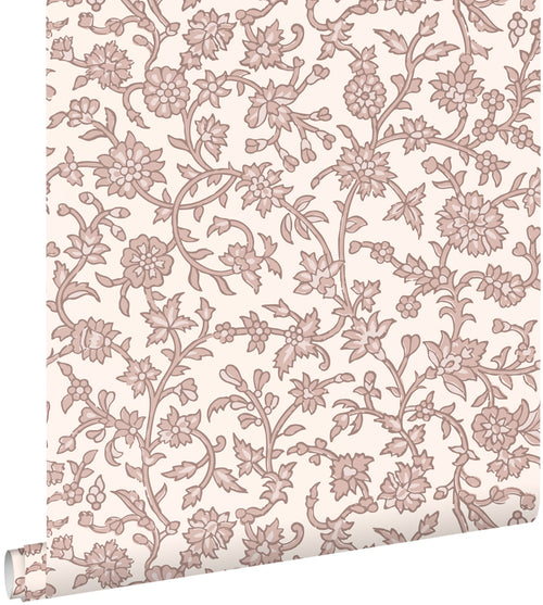 ESTAhome behang vintage bloemen paars - 50 x 900 cm - 131522 - vtwonen shop