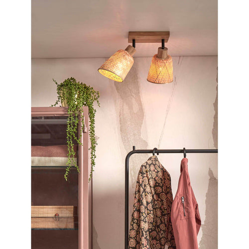 GOOD&MOJO plafonnière Java - bruin - 28x15x24cm - vtwonen shop