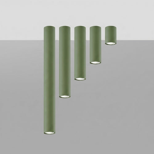 Sollux Lighting Plafondlamp LAGOS 20 olijfgroen - 6x6x20cm