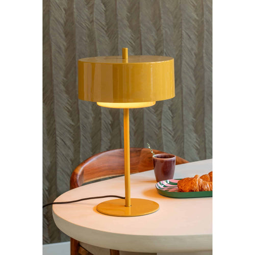 Leitmotiv tafellamp Grato Anillo - geel - Ø29cm