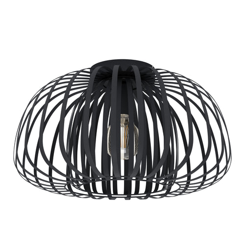 EGLO plafondlamp Encinitos 1 - e27 - ø 45 cm - zwart