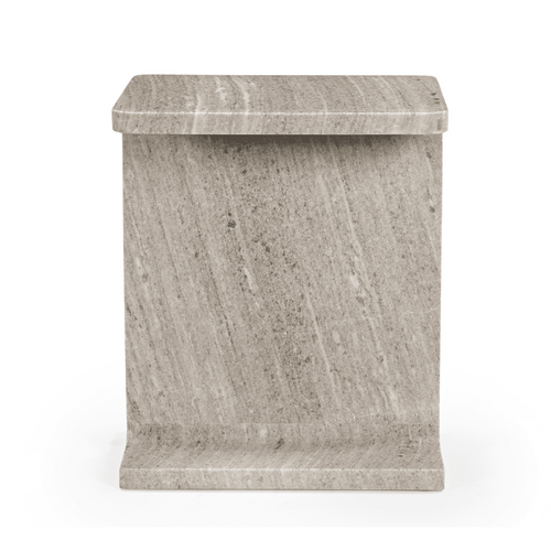 HYPPOLITE Bijzettafel van marmer - Beige - 31x38x46 cm