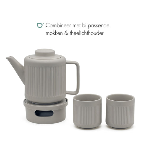 Bredemeijer - Theemok Skagen lichtgrijs s/2 - vtwonen shop