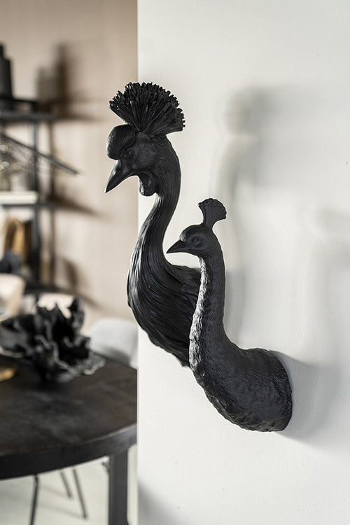 FurniLux Wanddecoratie Pavo Black - 13x20x40cm - vtwonen shop