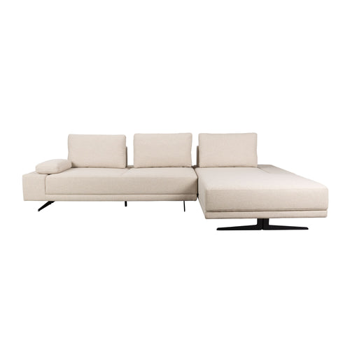 Dutchbone Shelly Bank Off-White Rechts Chaise Longuen - Wit - vtwonen shop