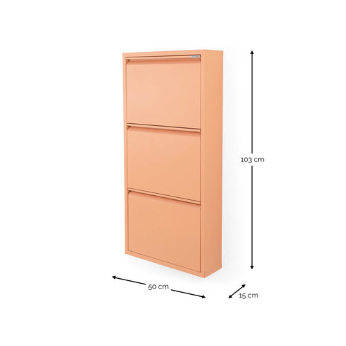 Spinder Design schoenenkast Billy 3 - Clay Terra - 6 paar schoenen - vtwonen shop