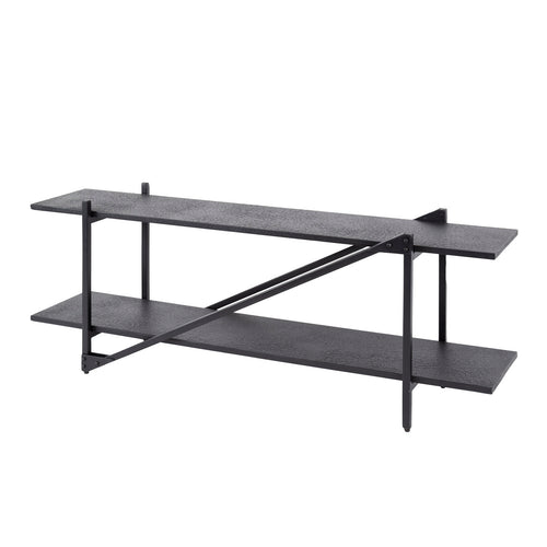 Giga Meubel Tv-Meubel Piega - Zwart - 140x35x51cm - vtwonen shop