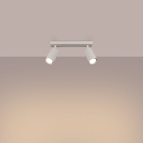 Sollux Lighting Plafondlamp RING 2 beige - 30x6x17cm