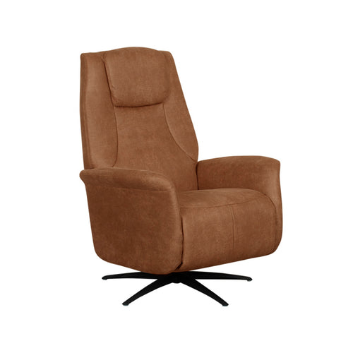 LABEL51 Elektrische Fauteuil Stockholm - Cognac Suède - 77x87x112cm - vtwonen shop